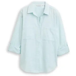 Tom Tailor Bluse mit Brusttaschen Blau L
