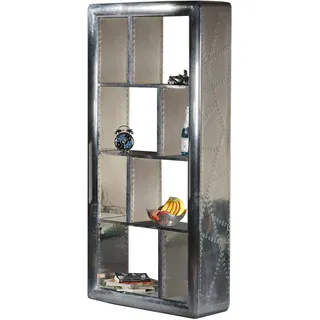 SIT Möbel Airman Regal 90 x 30 x 182 cm Silber