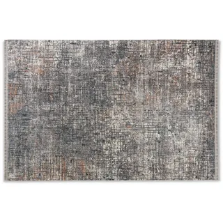 Astra Webteppich, Grau, Textil, Abstraktes, rechteckig, 80x150 cm, für Fußbodenheizung geeignet, antistatisch, Teppiche & Böden, Teppiche, Webteppiche