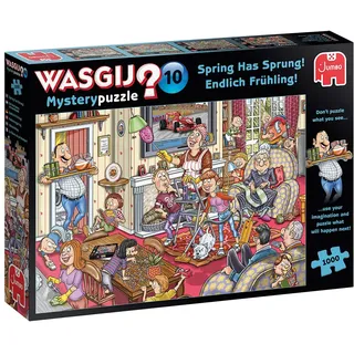 Jumbo 81905 Wasgij Mystery 10 Endlich Frühling! 1000 Teile Puzzle