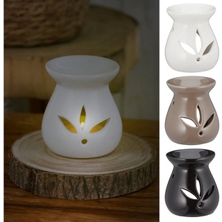 CEPEWA Duftlampe Duftlampe 3er Set Keramik braun schwarz weiß Aromalampe Raumduft