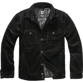 Brandit Textil Corduroy Jacke schwarz XL