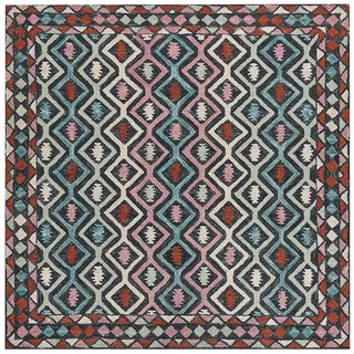 Beliani Teppich Wolle mehrfarbig 200 x 200 cm