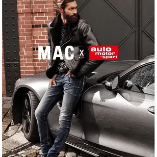 MAC Arne Pipe enge Stretch-Jeans in dark blue Waschung-W32 / L30