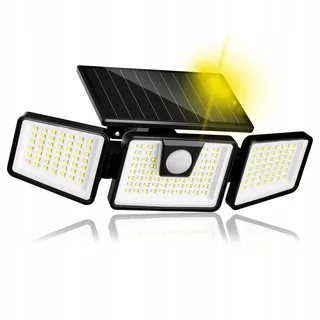 SmartLED Solarlampen für Außen mit Bewegungsmelder – LED Strahler Solar IP44, 3 Modi, 700 lm, 108 LEDs, 1200 mAh Akku – Solarleuchte Garten Terrasse Garage (1 Stück)