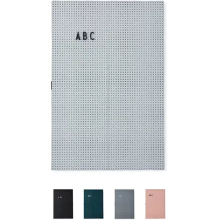 Design Letters Buchstabentafel A3 Hellgrau 42x29 cm | Weihnachtsdekoration Stecktafel, Memoboard & Spruchtafel | Nachrichtentafel für Wochenplaner, Menüs & Zitate | skandinavische Wanddeko