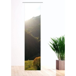 Schiebegardine Herbstsonne, Flächenvorhang mit Druck-Motiv, gardinen-for-life 60 cm x 300 cm