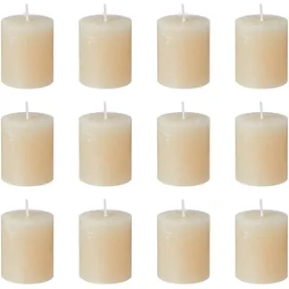 Butlers Stumpenkerze, Beige, Paraffin, 8 cm, Dekoration, Kerzen & Zubehör, Stumpenkerzen