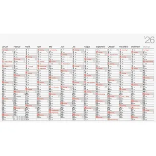 BRUNNEN Plakatkalender Mod. 701 00 2026 | 1390×790 mm