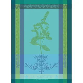 Garnier Garnier-Thiebaut - Geschirrtuch - Küchentuch - Trockentuch - Menthe 2018 Chlorophylle - Baumwolle - 56 x 77 cm