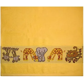 Dyckhoff Affe Handtuch 50 x 100 cm gelb