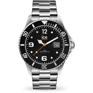 Ice-Watch 016031 Herren-Armbanduhr Ice Steel Black Silver M