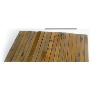 Alte Holzbodenbretter für Krippenbau aus Echtholz – 25 Stück, 10 x 1 cm – 3-fach coloriert, antike Optik – Krippenzubehör für alpenländische Weihnachtskrippen