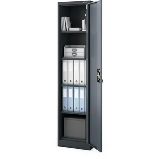 Jan Nowak Aktenschrank 185 x 45 x 40 cm Anthrazit