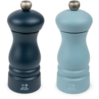 PEUGEOT 2er-Set CLERMONT DUO Salz- + Pfeffermühle 13 cm nacht-/azurblau Zirlion