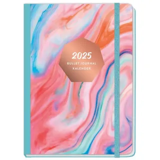 Nature Bullet Journal A5 2025: Taschenkalender. Organisation im stressigen Alltag mit dem praktischen Kalender im Buchformat. Diary A5 in schönem ... und Gummiband. (Bullet Journal Kalender Heye)