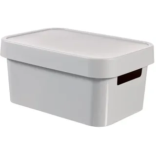 Curver Infinity mit Deckel 4,5L in Plastik 26.8 x 18.6 x 12.4 cm, hellgrau