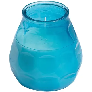 Bolsius Glaswindlicht Twilight türkis - Brenndauer: ca 70 Stunden - 1 Stück