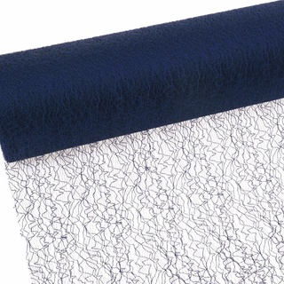 Spiderweb - Mesch - Tischläufer - Tischband - 30 cm blau - Rolle 25m - 67 004-R 300