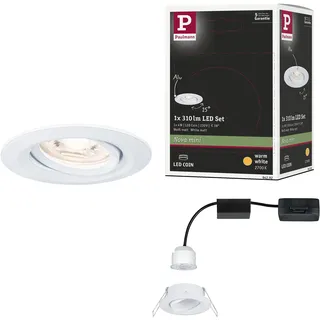 Paulmann Nova Mini Coin 1x4W rund weiß matt