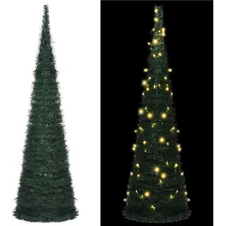 Künstlicher Pop-up-weihnachtsbaum Mit Beleuchtung Grün 210 Cm