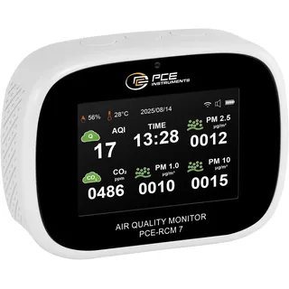 PCE Instruments PCE-RCM 7 CO2 mit Temperaturmessfunktion, mit USB-Schnittstelle