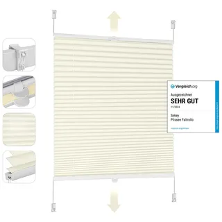 Sekey Plissee 75 x 200 cm beige
