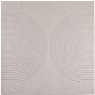 vidaXL GALATI Teppich 120 x 120 cm Creme