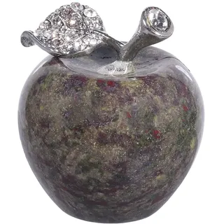 Lovionus89 Drachenblutstein Apfel Figur – Heilkristall Schutzstein Energiestein Deko | 3,3cm Naturstein Geschenk