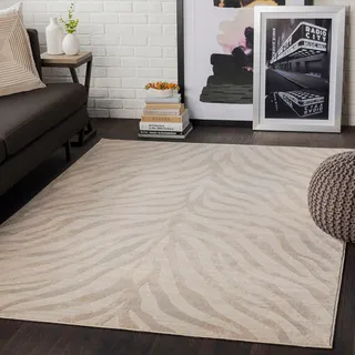 Teppich »Animal Skin«, rechteckig, Skandi Design, Modern Boho Kurzflor Wohnzimmerteppich, Schlafzimmer, 28309965-0 Beige 11 mm