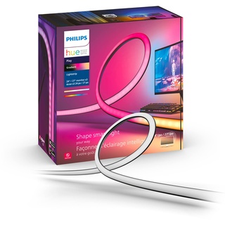 Philips Hue Color & White Ambience Play Gradient, PC Lightstrip für 3 x 24/27”, dimmbar, 16 Mio. Farben, steuerbar via App, kompatibel mit Amazon Alexa, Apple HomeKit & Google Assistant