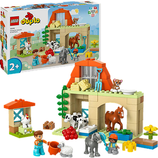 LEGO DUPLO Town 10416 Tierpflege auf dem Bauernhof Bausatz, Mehrfarbig
