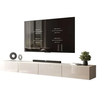 lookway Carmen TV-Lowboard 250 cm Beige Holzwerkstoff