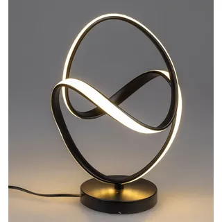LED Tischlampe, Leuchte KUGEL H. 35cm schwarz Metall Formano WA