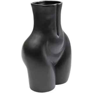 Kare Vase Donna schwarz, 40cm