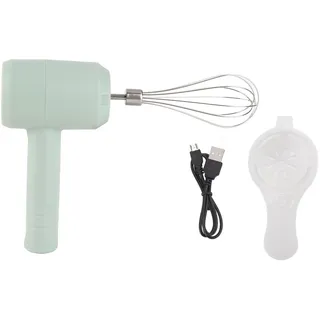 Elektrischer Handmixer, Tragbar, Kabellos, Wiederaufladbar, Schneebesen Zum Backen von Kuchen, Sahnemischen in der Küche (Helles Cyan)