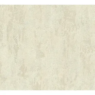 A.S. Création Elements Vliestapete Patina  (Beige/Creme, Metalloptik, 10,05 x 0,53 m)