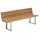 220 x 52 x 89 cm edelstahl/teak recycled