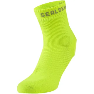SealSkinz Thetford Fahrrad-Übersocke, unisex, wasserdicht, Allwetter, neongelb, Größe S/M