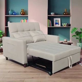 Ambiness 3in1 Zweisitzer Schlafsofa beige