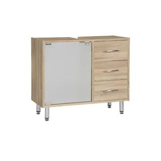 Möbel Kraft Waschbeckenunterschrank ¦ holzfarben ¦ Maße (cm): B: 66 H: 58 T: 30.0