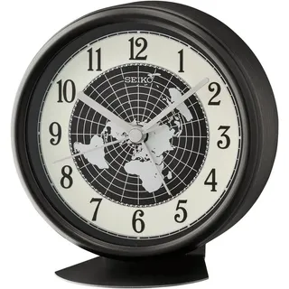 Seiko Tischuhr Quarzuhr, Büro, Wohnzimmer, Esszimmer, Arbeitszimmer, Geschenkidee schwarz