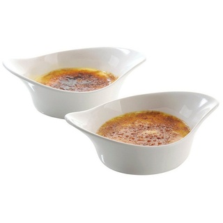 GEFU Dessertschale Creme Brulee Schälchen INSPIRIA 2tlg Set Porzellan