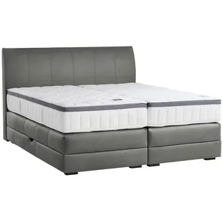 Novel Boxspringbett 160 x 200 cm H2 Hellgrau