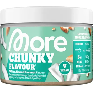 MORE Nutrition MORE Chunky Flavour White Almond Coconut 150 g vegan,