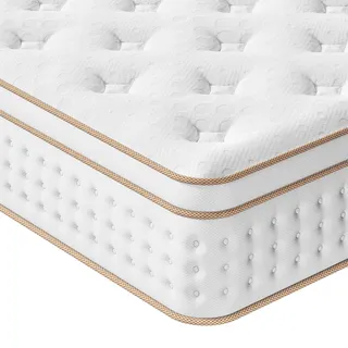 Vesgantti Matratze 140x200 Taschenfederkernmatratze 26 cm hoch, H3 Orthopädische Federkernmatratze, ÖkoTex Zertifiziert, Federkernmatratze Rollmatratze Mittelfest