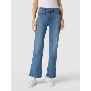 Bootcut Jeans mit Eingrifftaschen Modell 'STANDARD', Jeansblau, 28