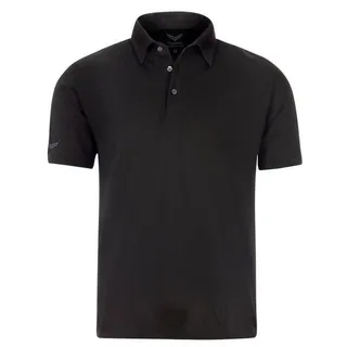 Trigema Poloshirt TRIGEMA Business-Poloshirt (1-tlg) schwarz XL