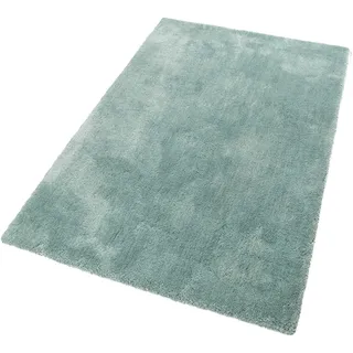 Hochflor-Teppich ESPRIT "Relaxx" Teppiche Gr. B/L: 120 cm x 170 cm, 25 mm, 1 St., blau (türkis, grau) Esszimmerteppiche Wohnzimmer, sehr große Farbauswahl, weicher dichter Hochflor