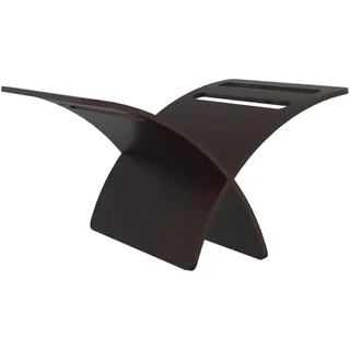 Kavolet Zeitungsständer Holz Freistehend Modern Zeitschriftensammler Holz Magazinhalter Zeitschriftenständer Prospekthalter Landhaus Buchständer 29,5 x 29,5 x 26,5 cm